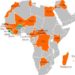 Orange MEA footprint, with new acquisitions in green