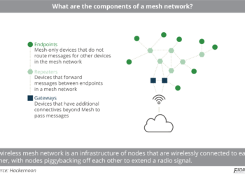 What_are_the_components_of_a_mesh_network_