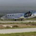 Virgin Galactic's VSS Unity, with billionaire Richard Branson on board, after landing on July 11. Photographer: Patrick T. Fallon/AFP/Getty Images