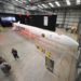The Virgin Orbit Launcher One rocket on the opening day of the Story of a Satellite summer exhibition at Spaceport Cornwall on Aug 2, 2021 in Newquay, England.