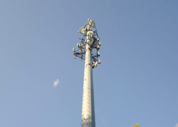 Photo of American Tower monopole tower in Burlington, Massachusetts