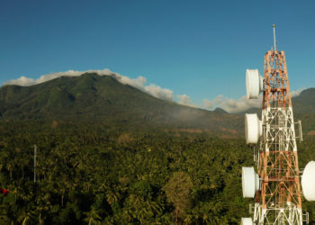Satellite tower in the Philippines