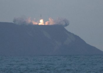 Rocket Lab's Electron rocket lifts off from its launch site in Mahia in 2017