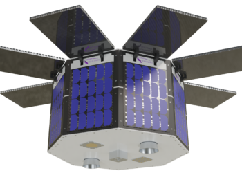 Rendering of LizzieSat satellite