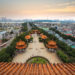 Aerial view of Wuhan city at dusk, view from Yellow Crane Tower, china / Source: Can Stock Photo
