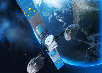 n artist rendering of a NASA Tracking and Data Relay Satellite (TDRS) in orbit. / Source: NASA