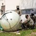 Soldiers are trained to use an inflatable satellite antenna. / Source: U.S. Army