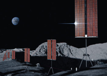 Solestial solar panels on the Moon / Source: Solestial