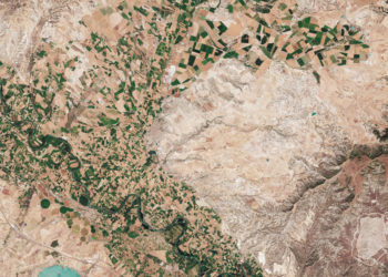 Satellite imagery of Zaragoza, Spain / Source: ESA
