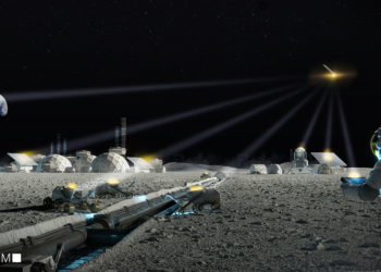 CesiumAstro's next generation Nightingale active phased array antenna enabling both communication and sensing for lunar and cislunar applications / Source: CesiumAstro