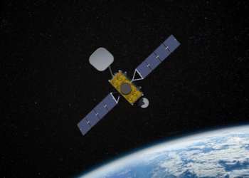 Geostationary satellite on orbit