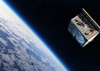 An artistic rendering of Reflex Aerospace's Sigi satellite in orbit (Courtesy/Reflex Aerospace)