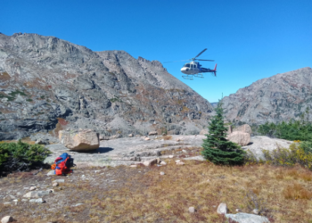 A hiker in Colorado was able to receive emergency services from FocusPoint International because their smartphone could connect to Skylo's satellite network. (Courtesy / Skylo Technologies)