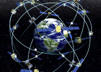 Satellites orbiting Earth (Courtesy/NOAA)