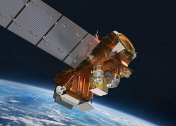 An artist's rendering of NOAA'S JPSS-4 satellite (Courtesy/NOAA)