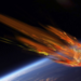 An artist's rendering of the DRACO satellite breaking up in the atmosphere (Courtesy/ESA)